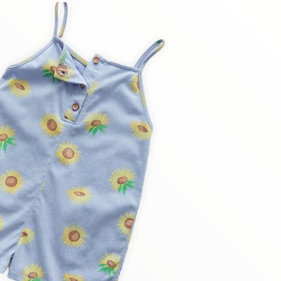 ZARA Kids | Blue | STRUCTURED FLORAL JUMPSUIT - Picture 2 of 4